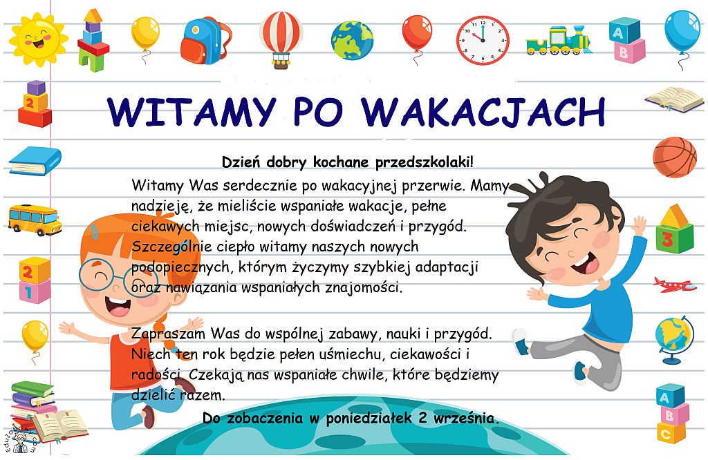 Witamy po wakacjach