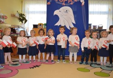 Uroczyste obchody Dnia Niepodległości w naszym przedszkolu