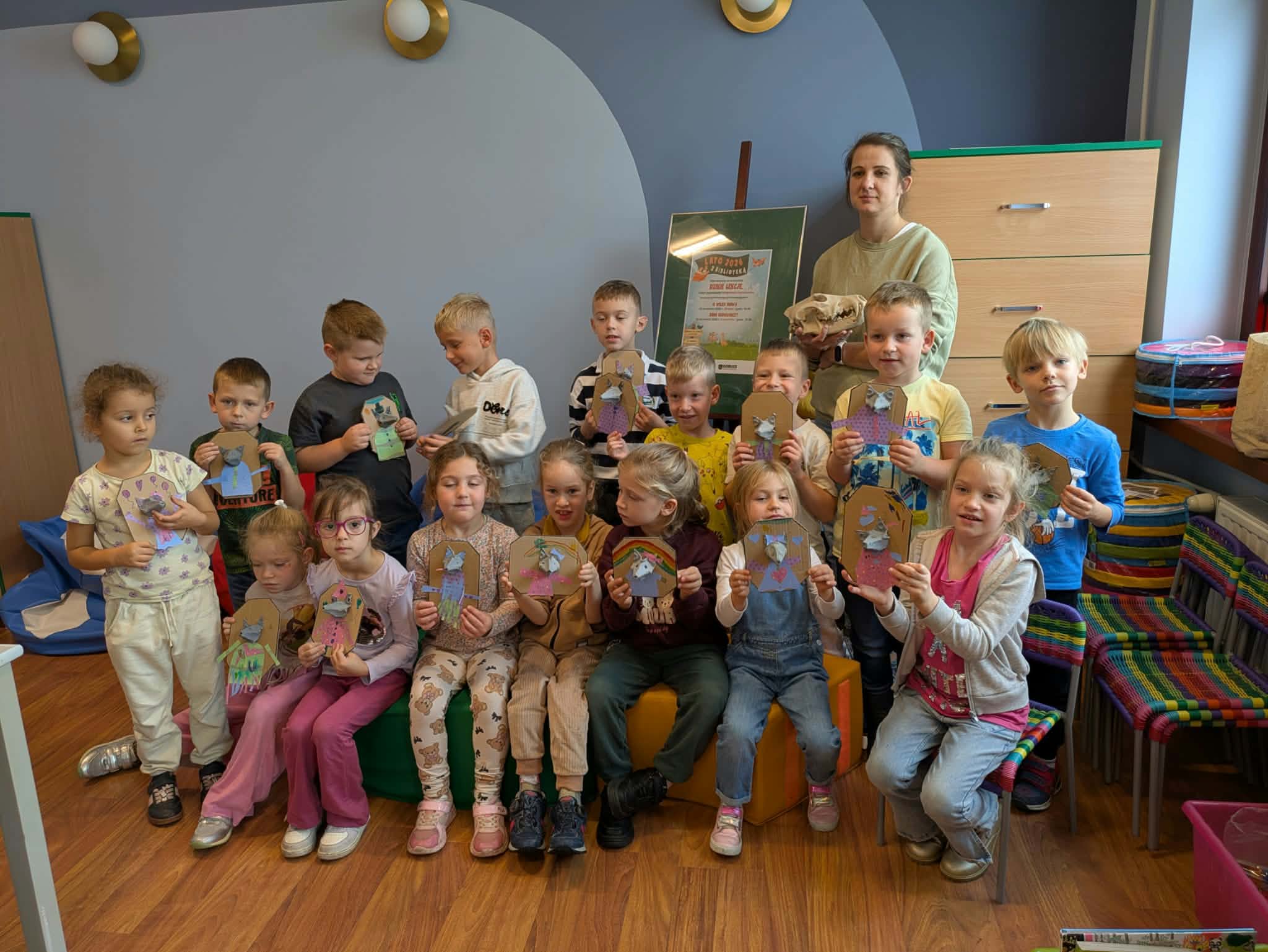 Wizyta Krasnali w Bibliotece Miejskiej
